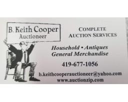 B. Keith Cooper Auctioneer